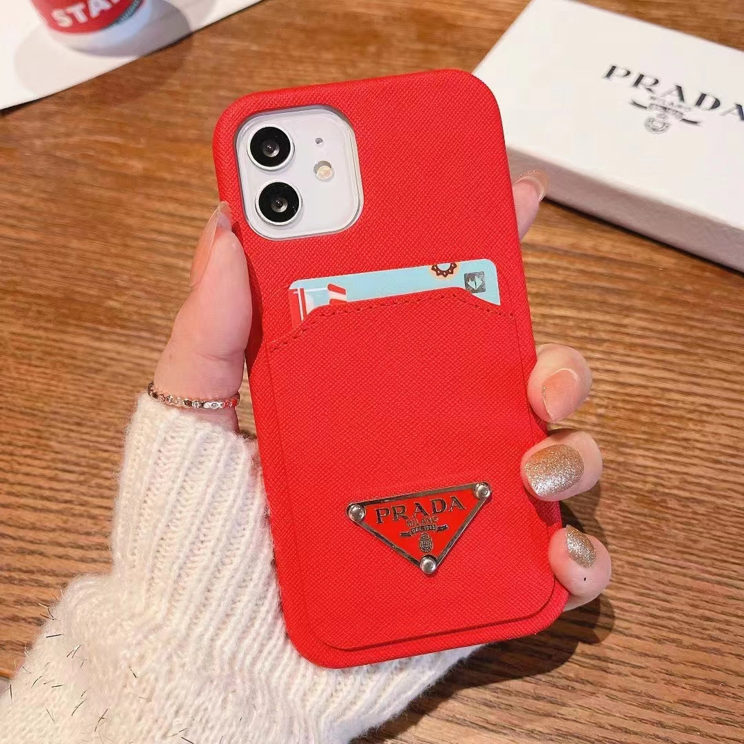 P.R Classic Card Slot Logo iPhone Case