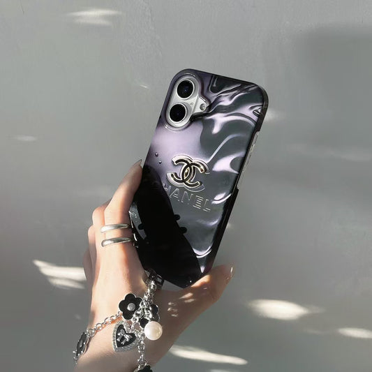 CN Y2K Monochrome Glossy iPhone Cases