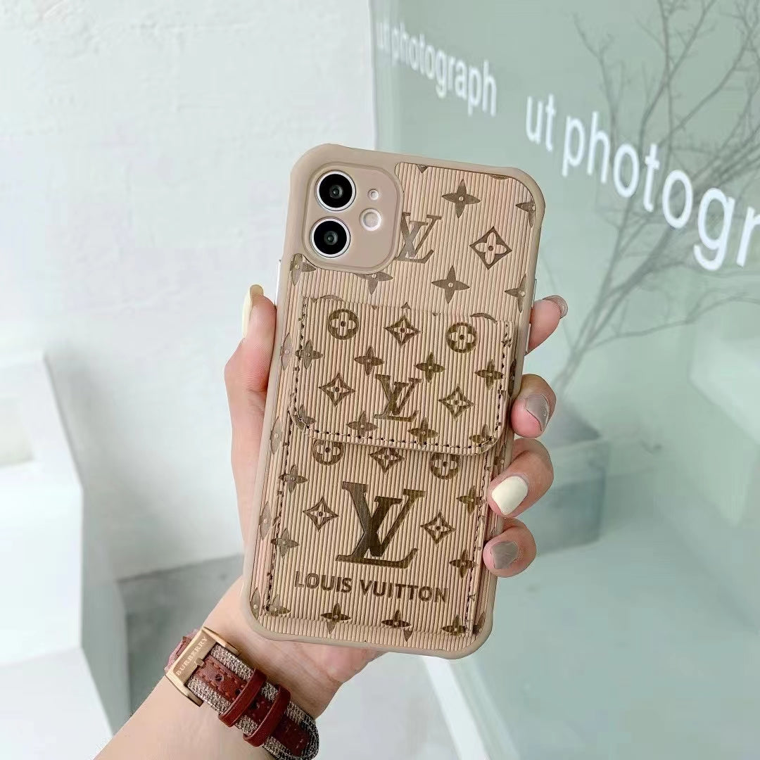 L.V Back Card Slot iPhone Case