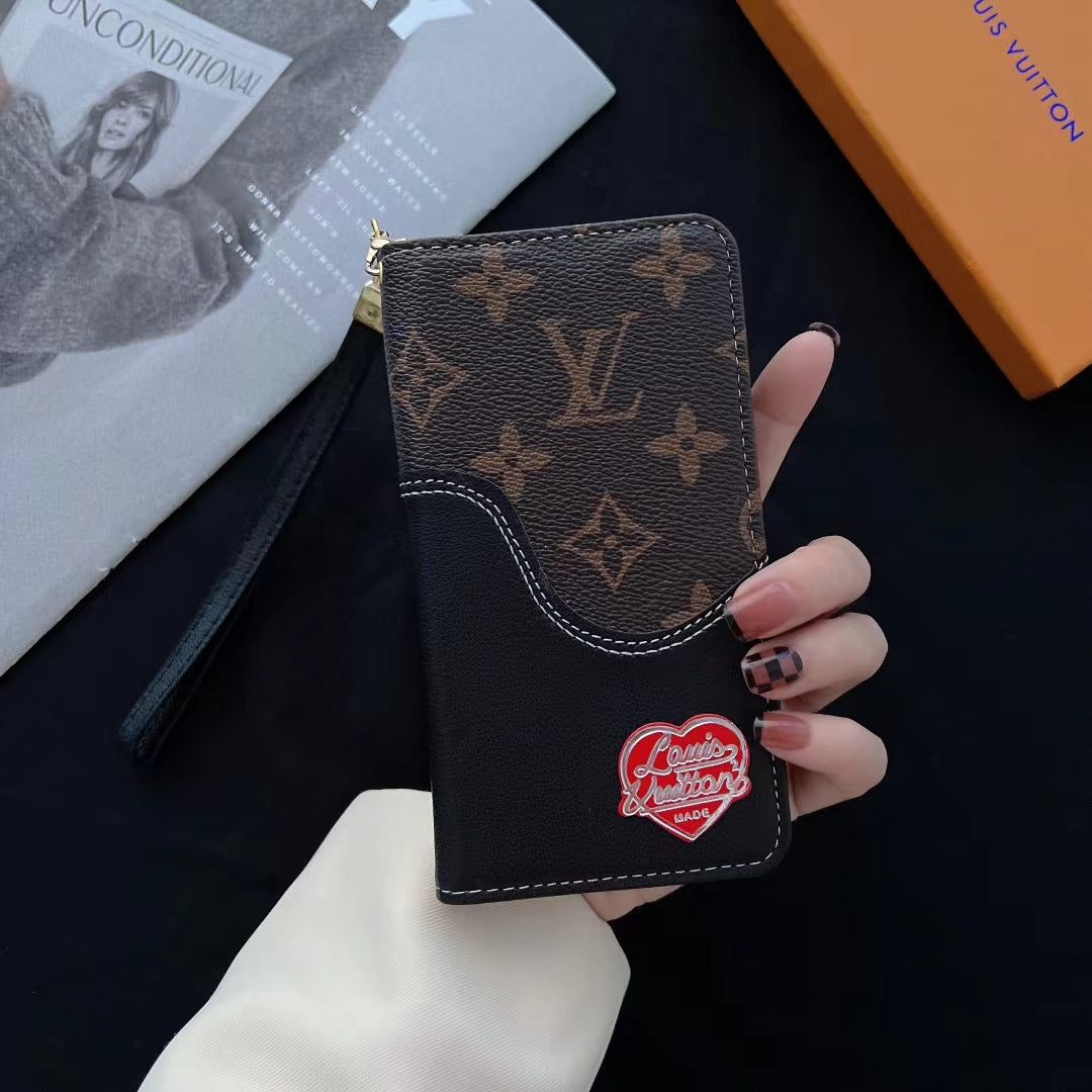 L.V Denim Wallet iPhone Case