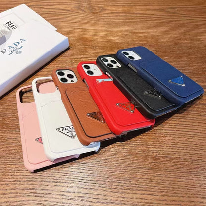 P.R Classic Card Slot Logo iPhone Case