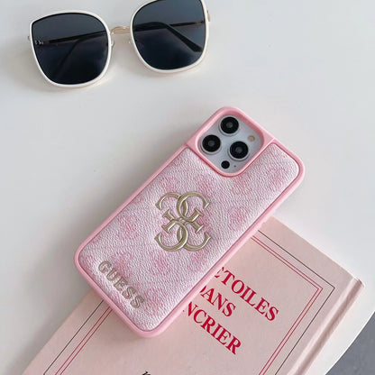 Guess Canvas Logo iPhone Case