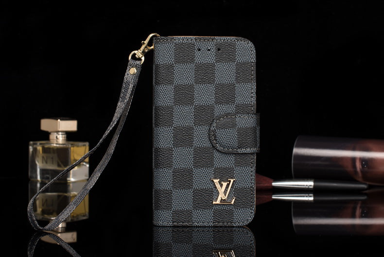 L.V Flip One Side Wallet iPhone Case