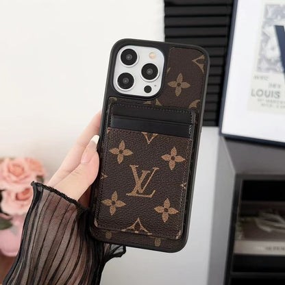 L.V Double Card Slots iPhone Case