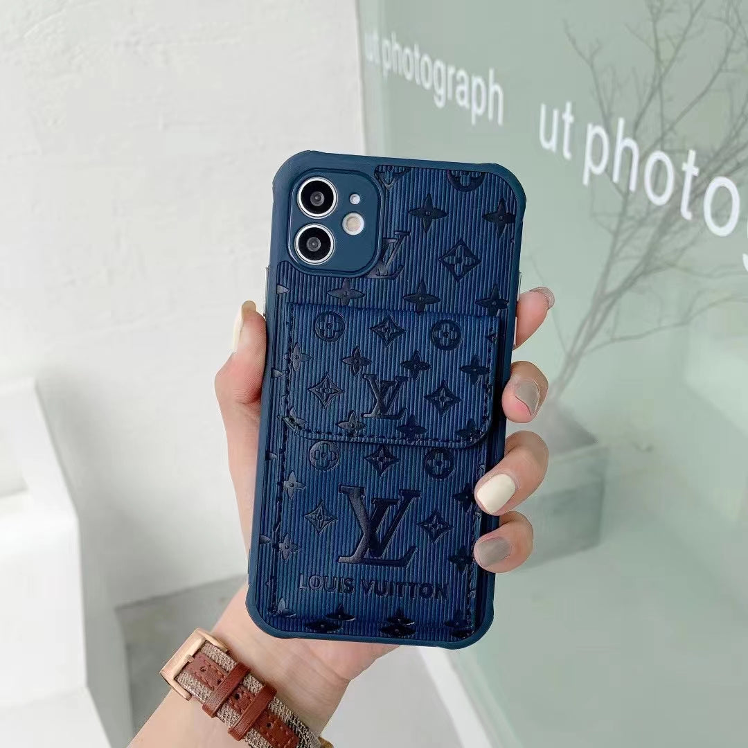 L.V Back Card Slot iPhone Case