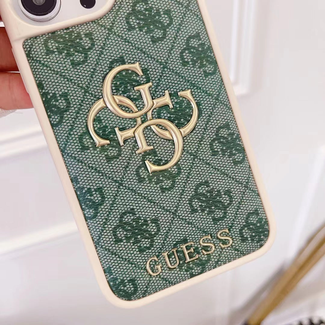 Guess Canvas Logo iPhone Case