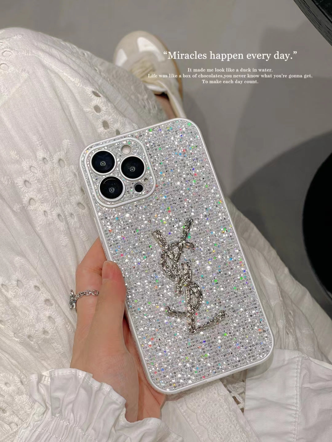 Y.S.L Glitter iPhone Cases