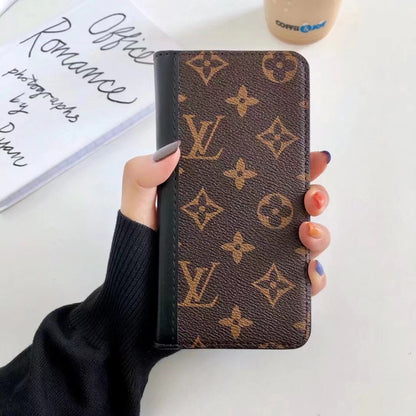 L.V Flip One Side Wallet iPhone Case