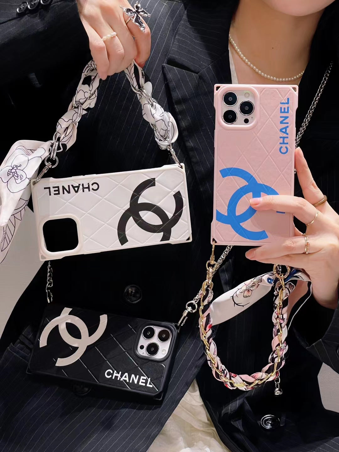 CN Large Logo iPhone Case with Chain