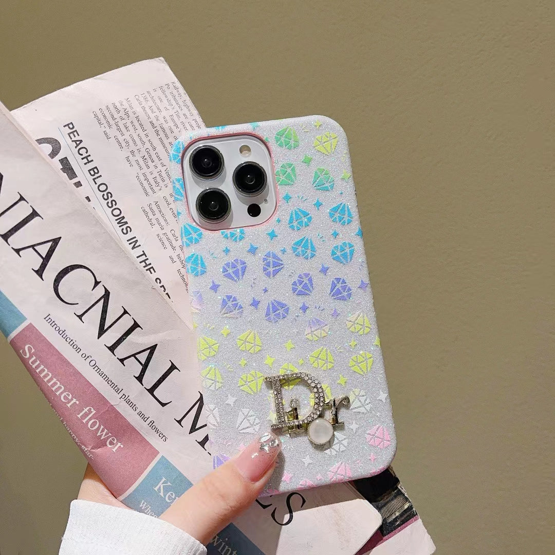 CD Diamond Printed iPhone Case