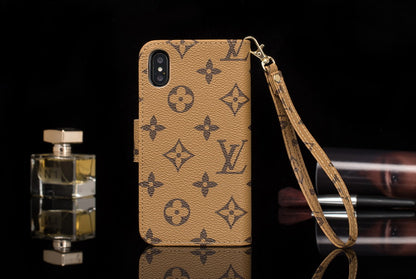 L.V Flip One Side Wallet iPhone Case