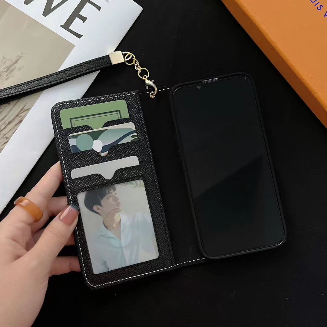 L.V Denim Wallet iPhone Case