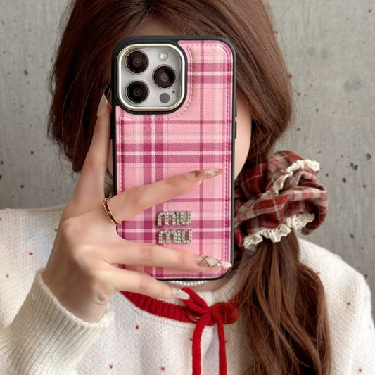 Miumiu 3D Diamond Logo iPhone Case