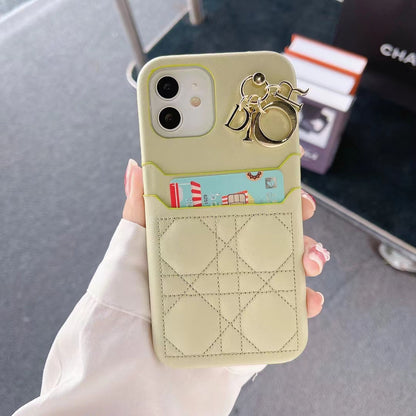 CD Pastel Back Card Slot iPhone Cases