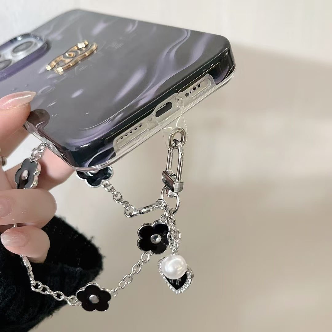 CN Y2K Monochrome Glossy iPhone Cases