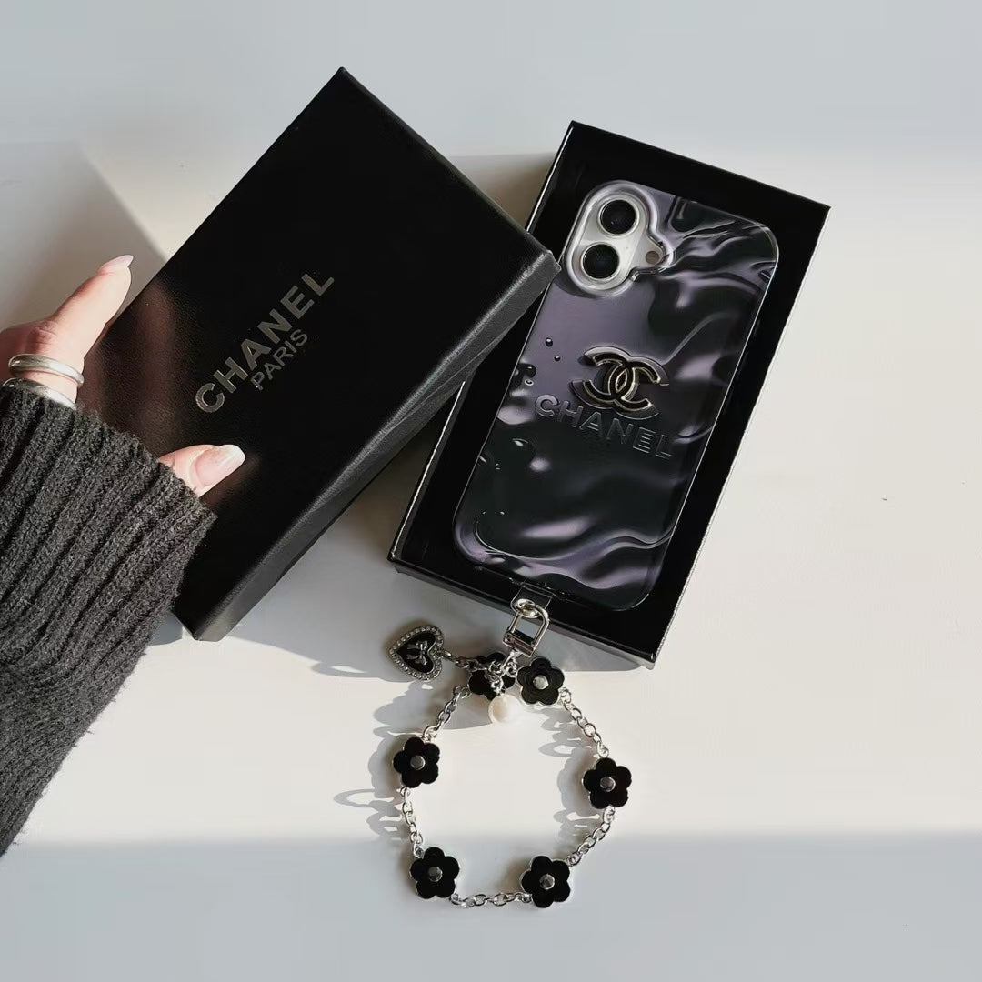 CN Y2K Monochrome Glossy iPhone Cases