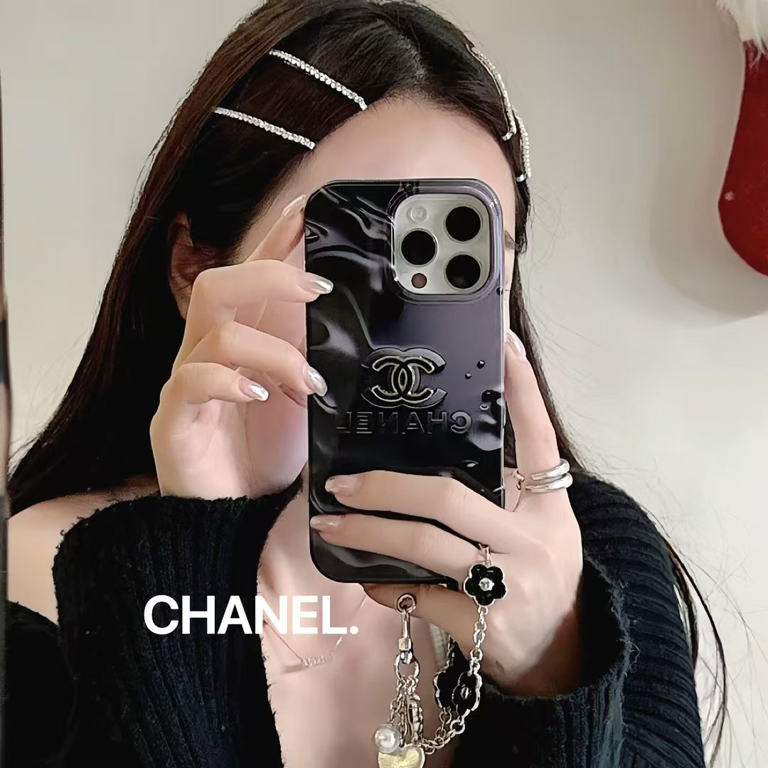 CN Y2K Monochrome Glossy iPhone Cases