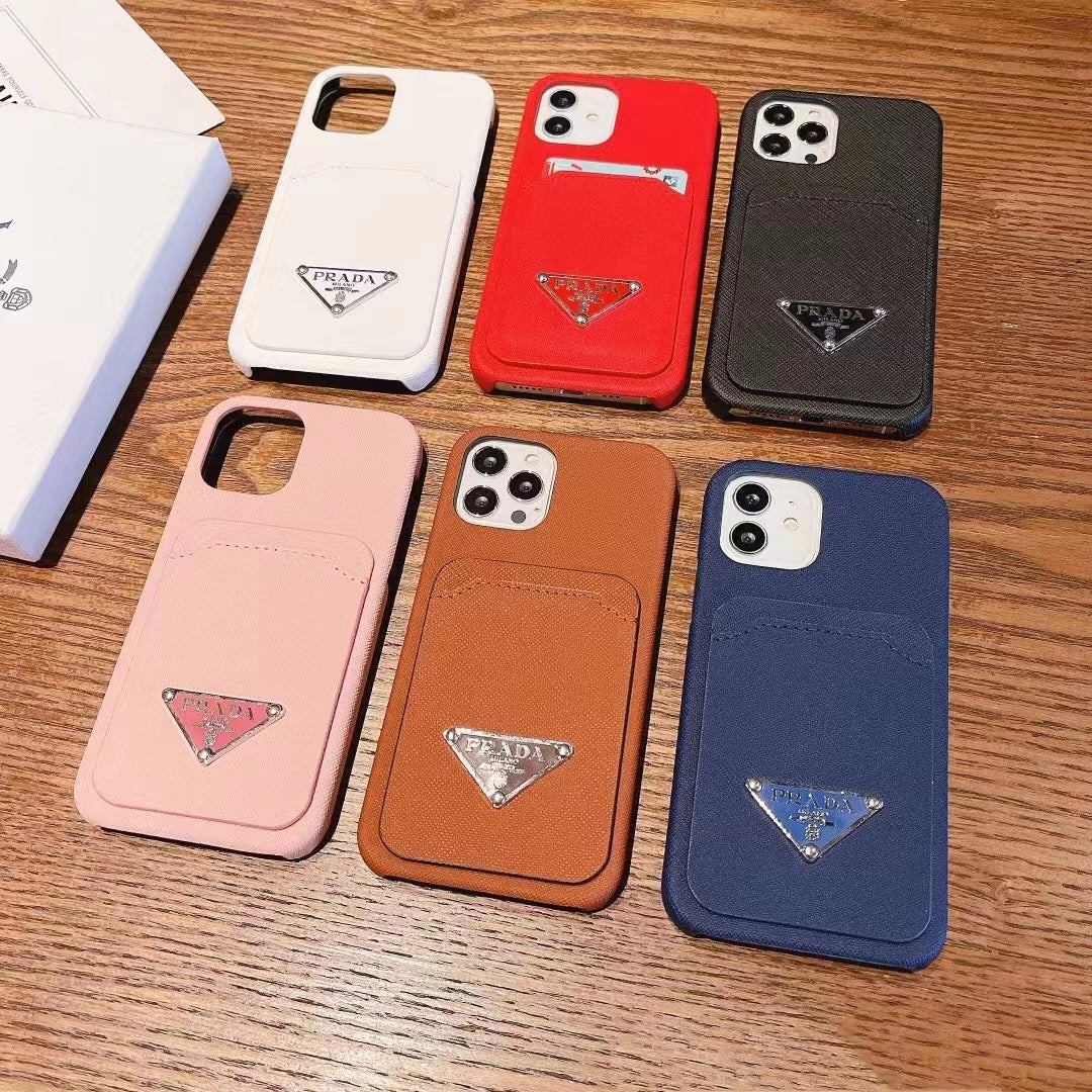 P.R Classic Card Slot Logo iPhone Case