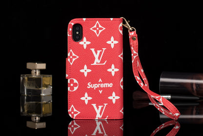 L.V Flip One Side Wallet iPhone Case