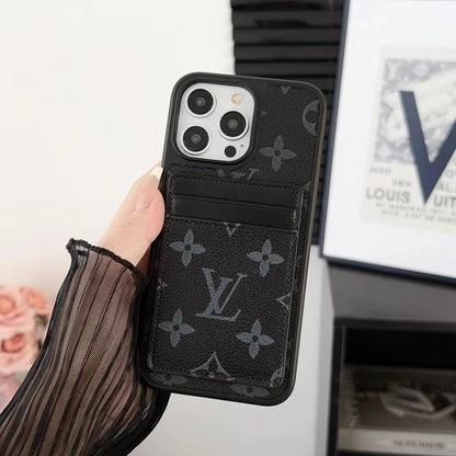 L.V Double Card Slots iPhone Case