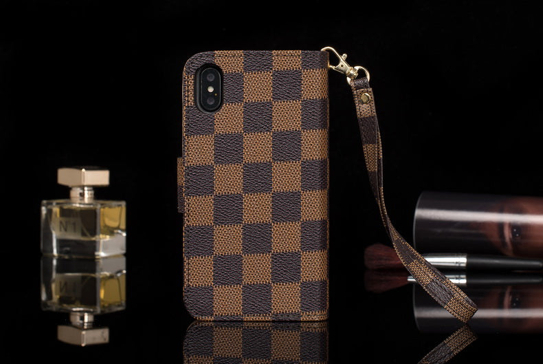 L.V Flip One Side Wallet iPhone Case