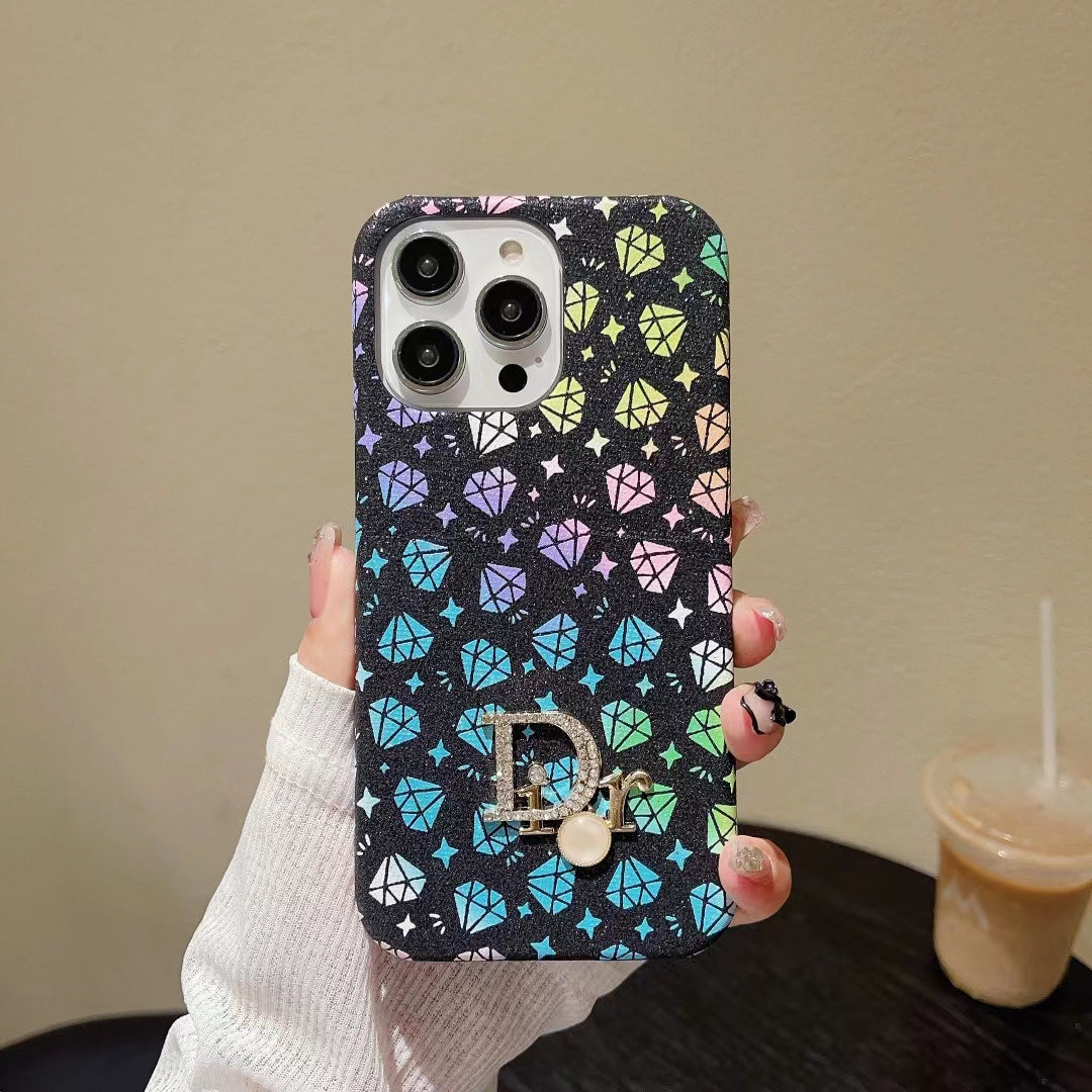 CD Diamond Printed iPhone Case