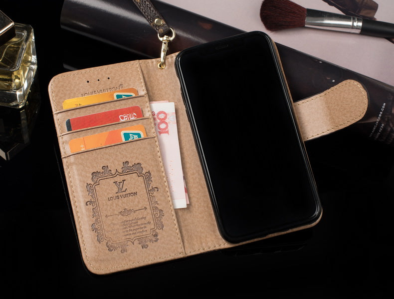 L.V Flip One Side Wallet iPhone Case