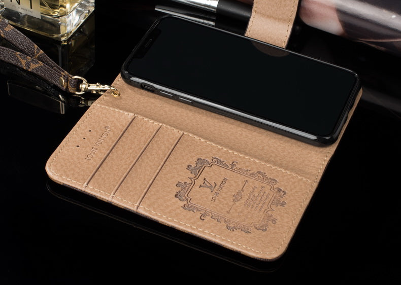 L.V Flip One Side Wallet iPhone Case