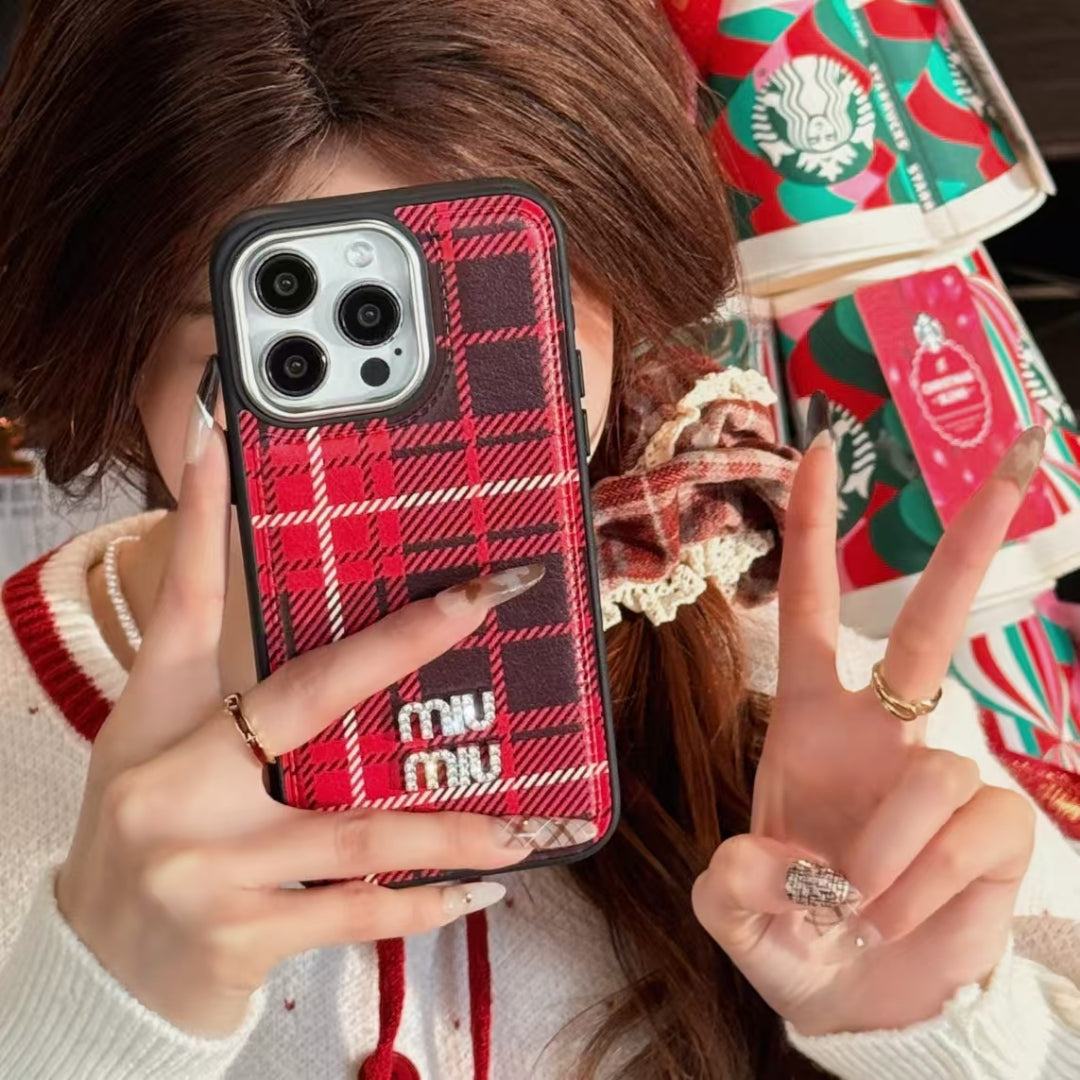 Miumiu 3D Diamond Logo iPhone Case