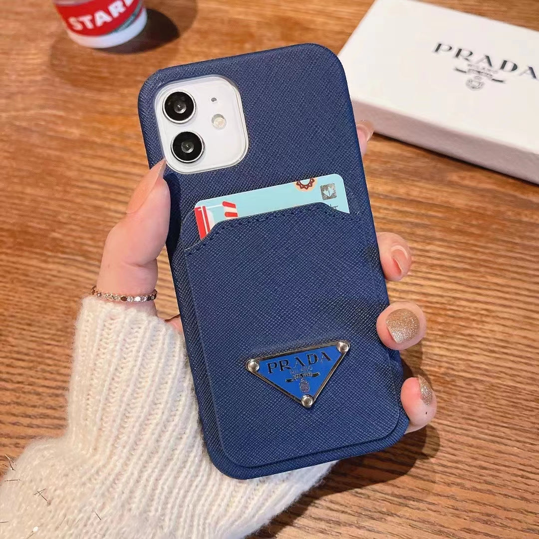 P.R Classic Card Slot Logo iPhone Case