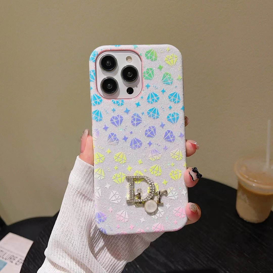 CD Diamond Printed iPhone Case