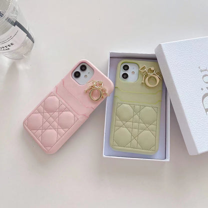 CD Pastel Back Card Slot iPhone Cases