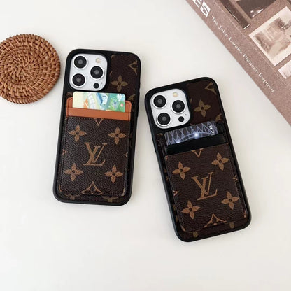 L.V Double Card Slots iPhone Case