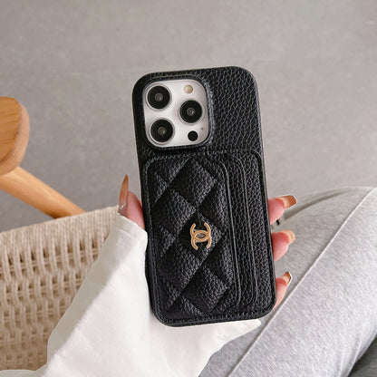 CN Pastel Double Card Slots iPhone Cases