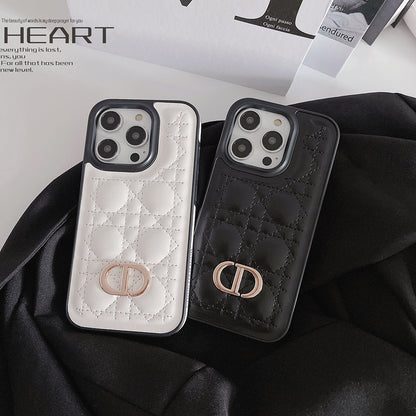 CD Puffer Black and White iPhone Case