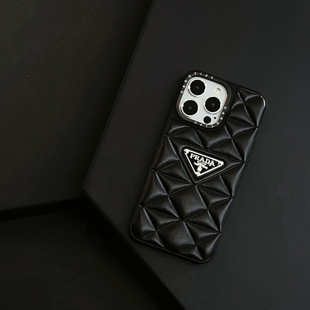 PR Puffer Black & White Contrast iPhone Case