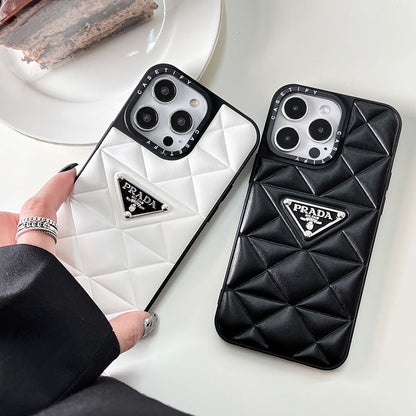 PR Puffer Black & White Contrast iPhone Case