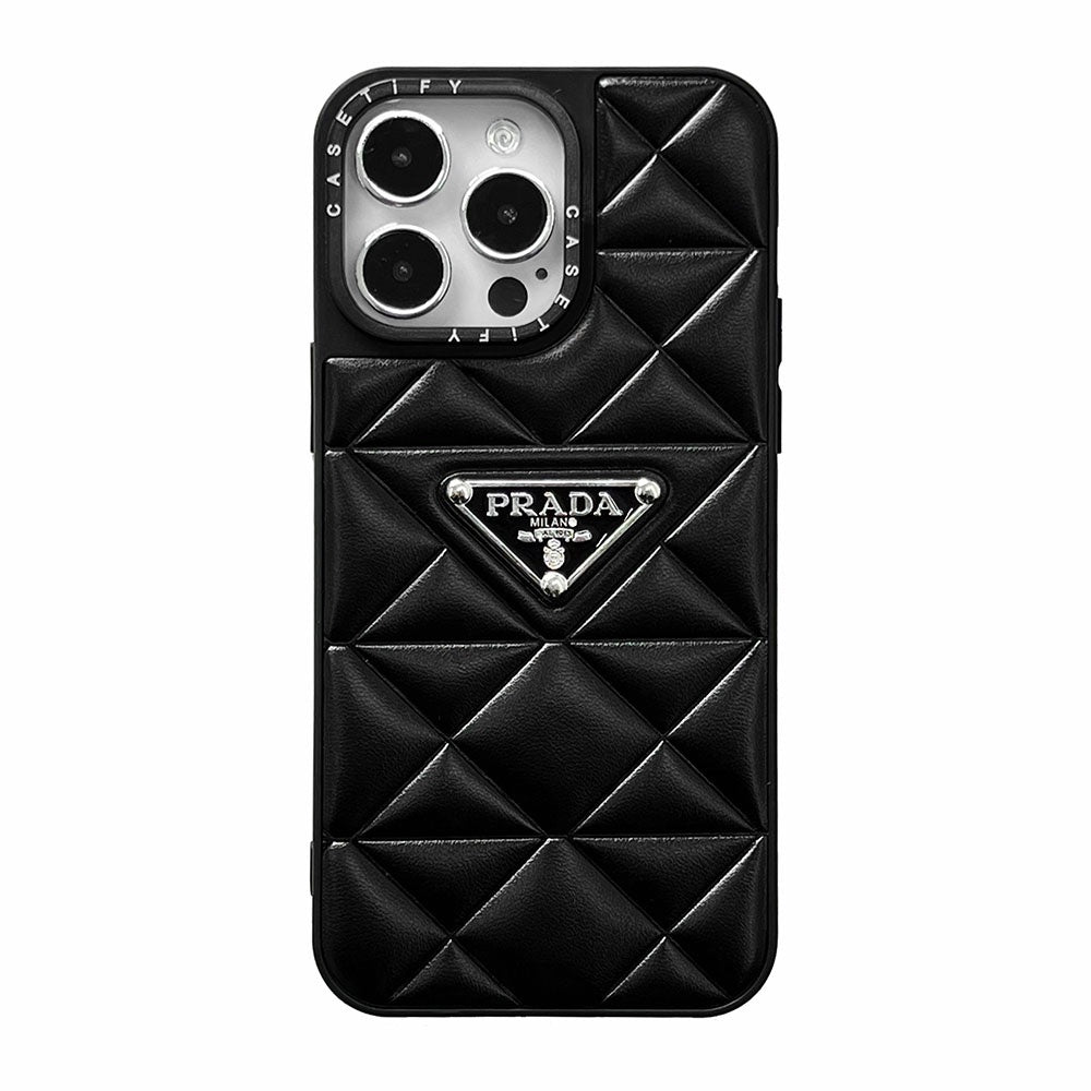 PR Puffer Black & White Contrast iPhone Case