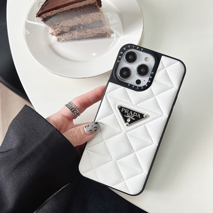 PR Puffer Black & White Contrast iPhone Case